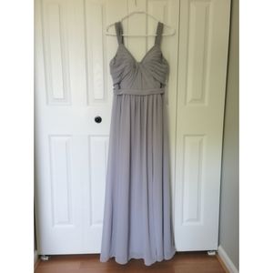Azazie Blue Gray Bridesmaid Dress Size S